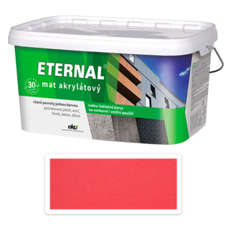 ETERNAL Mat akrylátový - vodou ředitelná barva 5 l Červená jahoda 018