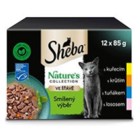 Sheba kapsa nature mix výběr 12x85g