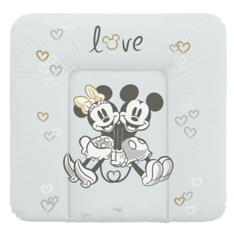 CEBA Podložka přebalovací měkká na komodu 75x72 Disney Minnie & Mickey Grey CebaBaby