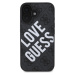 Guess PU Leather 4G Big Love Logo MagSafe kryt pro iPhone 16 černý