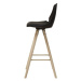 Dkton Designová barová židle Nerea černá