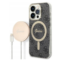 Guess GUBPP14XH4EACSK pouzdro nabíječka iPhone 14 Pro Max 6,7 MagSafe