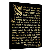 Obraz na zeď - GAME OF THRONES 3 - nightwatch, 34.3 × 44.5 cm