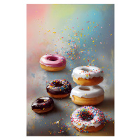 Ilustrace Yummy Donuts, Treechild, 26.7 × 40 cm