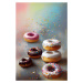 Ilustrace Yummy Donuts, Treechild, 26.7 × 40 cm