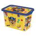 STOR Plastový úložný box s víkem Paw Patrol 7l žlutý