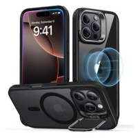 ESR Classic Hybrid Case with Stash Stand (HaloLock), Compatible with iPhone 16 Pro, Clear Black