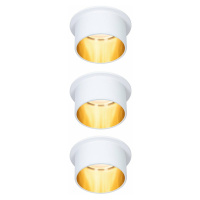 PAULMANN Vestavné svítidlo LED Gil 6W bílá mat zlatá IP44 2.700K 3-krokové-stmívatelné 933.81