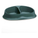 Stefanplast Chic double bowl English green 27 × 17,5 × 7,2 cm