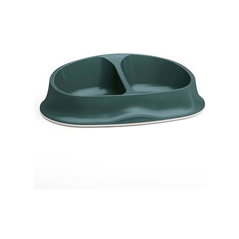 Stefanplast Chic double bowl English green 27 × 17,5 × 7,2 cm