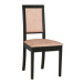 Jídelní židle ROMA 13 Černá Tkanina 14B
