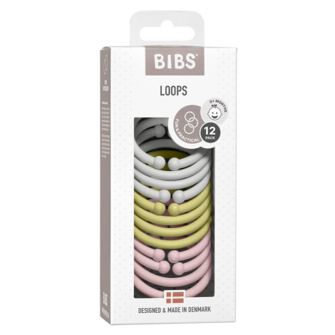 BIBS Loops kroužky 12 ks - Haze / Meadow / Blossom