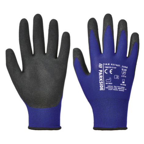PARKSIDE® Dámské / Pánské pracovní rukavice (9, modrá/černá)
