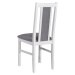 Jídelní židle BOLS 14 bílá/světle šedá