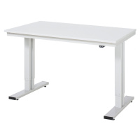 RAU Psací stůl s elektrickým přestavováním výšky, melaminová deska, nosnost 300 kg, š x h 1250 x