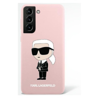 Karl Lagerfeld KLHCS23SSNIKBCP hard silikonové pouzdro Samsung Galaxy S23 5G pink Silicone Ikoni