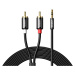 Ugreen audio kabel 3,5 mm mini jack - 2RCA 5m černý (AV116)