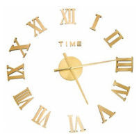 3D nástěnné hodiny moderní design zlaté 100 cm XXL 325160
