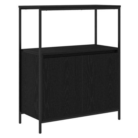 vidaXL Koupelnová skříňka s policemi Černý dub 76,5x35x95 cm