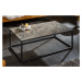 LuxD Keramický konferenční stolek Sloane 100 cm taupe mramor