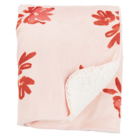 CARTER'S Deka sherpa beránek Pink Floral 80x110 cm