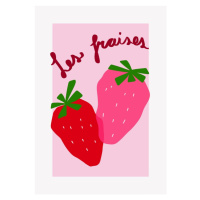 Ilustrace Les Fraises, Athene Fritsch, 26.7 × 40 cm