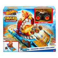 Mattel hot wheels® monster trucks závod o poklad tiger shark, htp17