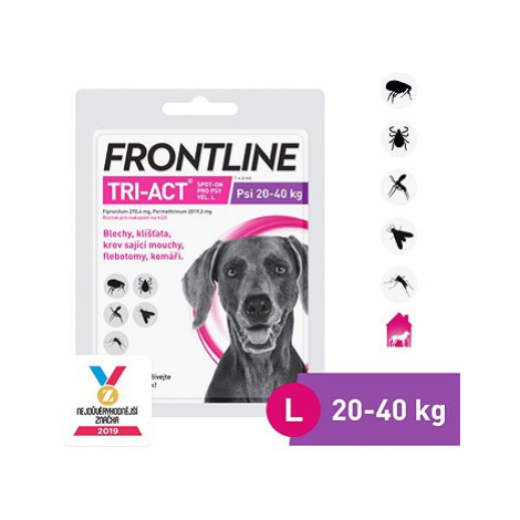 Frontline Tri-act spot-on pro psy L (20 - 40 kg) 1 × 4 ml