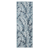Flair Rugs koberce Běhoun Plaza Willow Blue – na ven i na doma - 80x230 cm