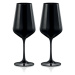 Crystalex sklenice na červené víno Black 450 ml 2KS