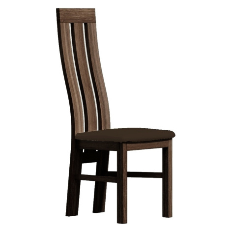 Čalouněná židle SOUV, tmavý jasan/tmavě hnědá Casarredo