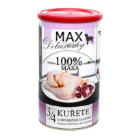 MAX deluxe 3/4 kuřete s drůbežími žaludky 1200 g
