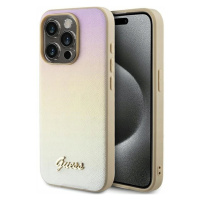 Originální pouzdro Guess iPhone 14 Pro Max 6.7 zlaté hardcase obal cover