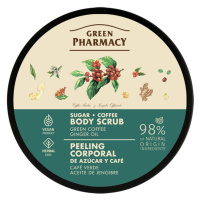 Green Pharmacy Sugar Body Scrub - cukrový tělový peeling, 200 ml Green Coffee ● Ginger Oil - zel