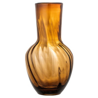 Hnědá skleněná ručně vyrobená váza (výška 27 cm) Saiqa – Bloomingville