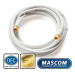 Mascom satelitní kabel 7676-030W, konektory F 3m