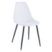 Jídelní židle TEGRA TYP 2 – plast, kov, více barev Bílá