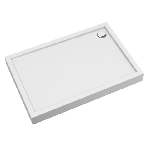OMNIRES CAMDEN akrylátová sprchová vanička obdélníková, 70 x 140 cm bílá lesk /BP/ CAMDEN70/140/
