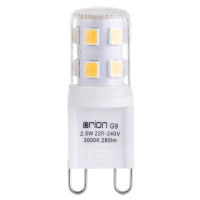 Orion Kolíčková LED žárovka, čirá, G9, 2,5 W, 3 000 K, 280 lm