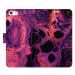 iSaprio flip pouzdro Abstract Dark 02 pro iPhone 5/5S/SE