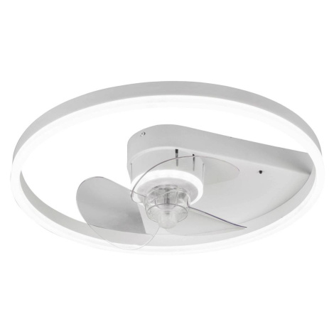 Starluna Stropní ventilátor Starluna LED Varyk, bílý, tichý, Ø 50 cm
