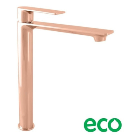 RAV SLEZÁK Nil vysoká umyvadlová baterie bez výpusti zlatá růžová NL130.5ZRL