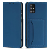 Magnetové pouzdro na karty pro Xiaomi Redmi Note 11 peněženka pouzdro na karty modré