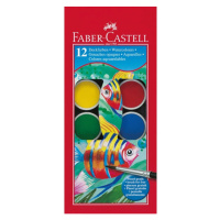 Vodové barvy Faber-Castell - 30mm, 12 barev