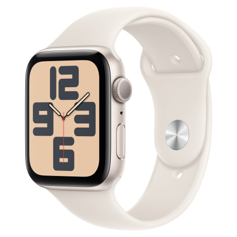 Apple Watch SE GPS + Cellular 44mm hvězdně bílé hliníkové pouzdro s hvězdně bílým sportovním řem