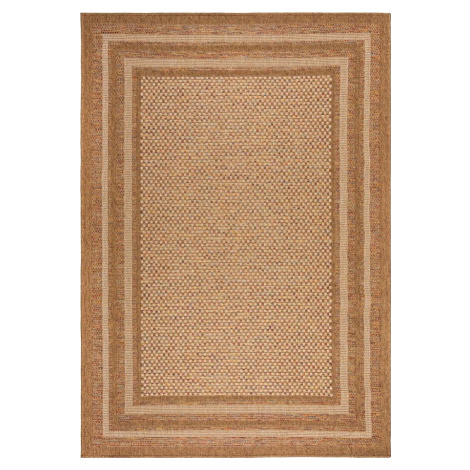 Vnitřní a venkovní koberec v přírodní barvě 120x170 cm Layla Border – Flair Rugs
