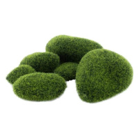 Kameny mechové umělé zelené 6ks