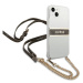 Guess GUHCP13SKC4GBGO hard silikonové pouzdro iPhone 13 Mini 5.4" transparent 4G Brown Strap Gol