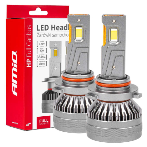 LED žárovky hlavního svícení HB3 9005/HIR1 9011/H10 HP série Full Canbus AMiO-03678