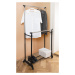 HomeLife Pojízdný stojan na šaty 75 x 33 x 153 cm